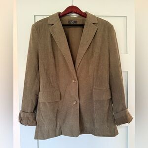 Lulu's Olive Corduroy Blazer